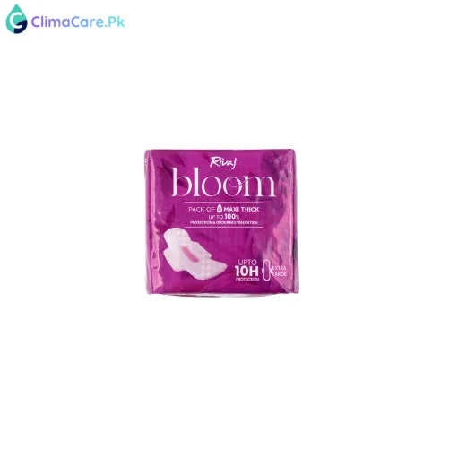 Rivaj Maxi Thick Bloom Sanitary Pads 8 PCS - Extra Large