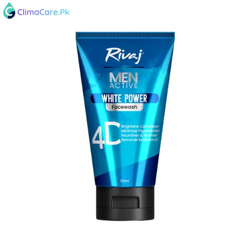 Rivaj Men Active White Power Face Wash 100ml