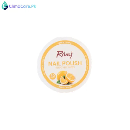 Rivaj Nail Polish Remover Wipes - Lemon Extract