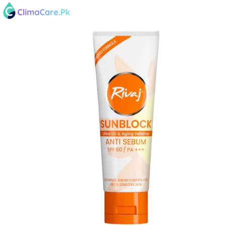 Rivaj SPF60 Anti-Sebum Sunblock 40ml