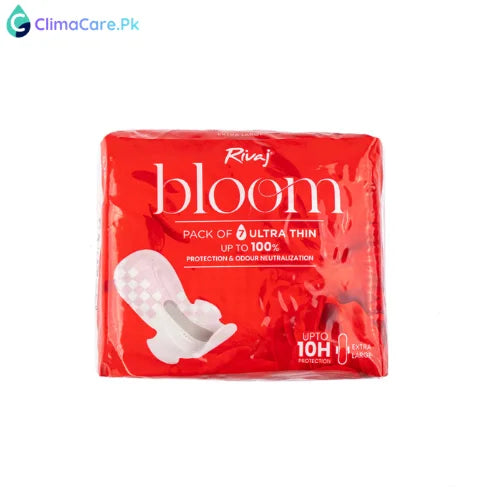 Rivaj Ultra Thin Bloom Sanitary Pads 7 PCS - Extra Large