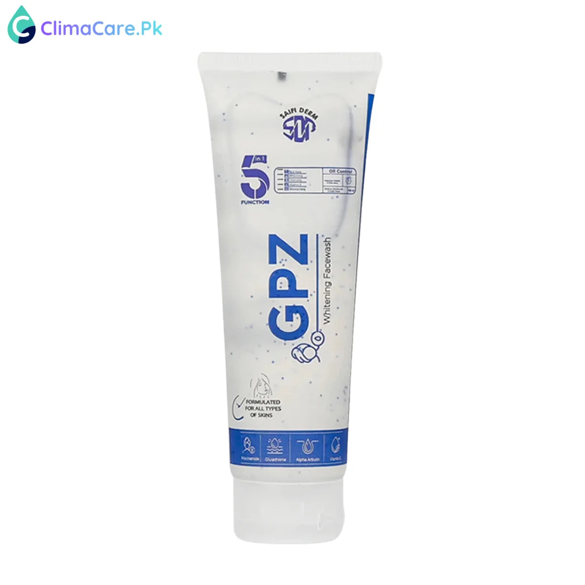 SAIFIDERM GPZ WHITENING FACEWASH