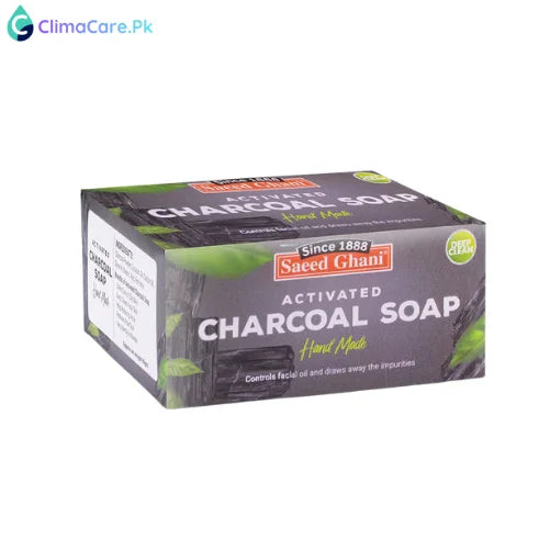 Saeed Ghani Charcoal Deep Cleansing Handmade Soap 100gm