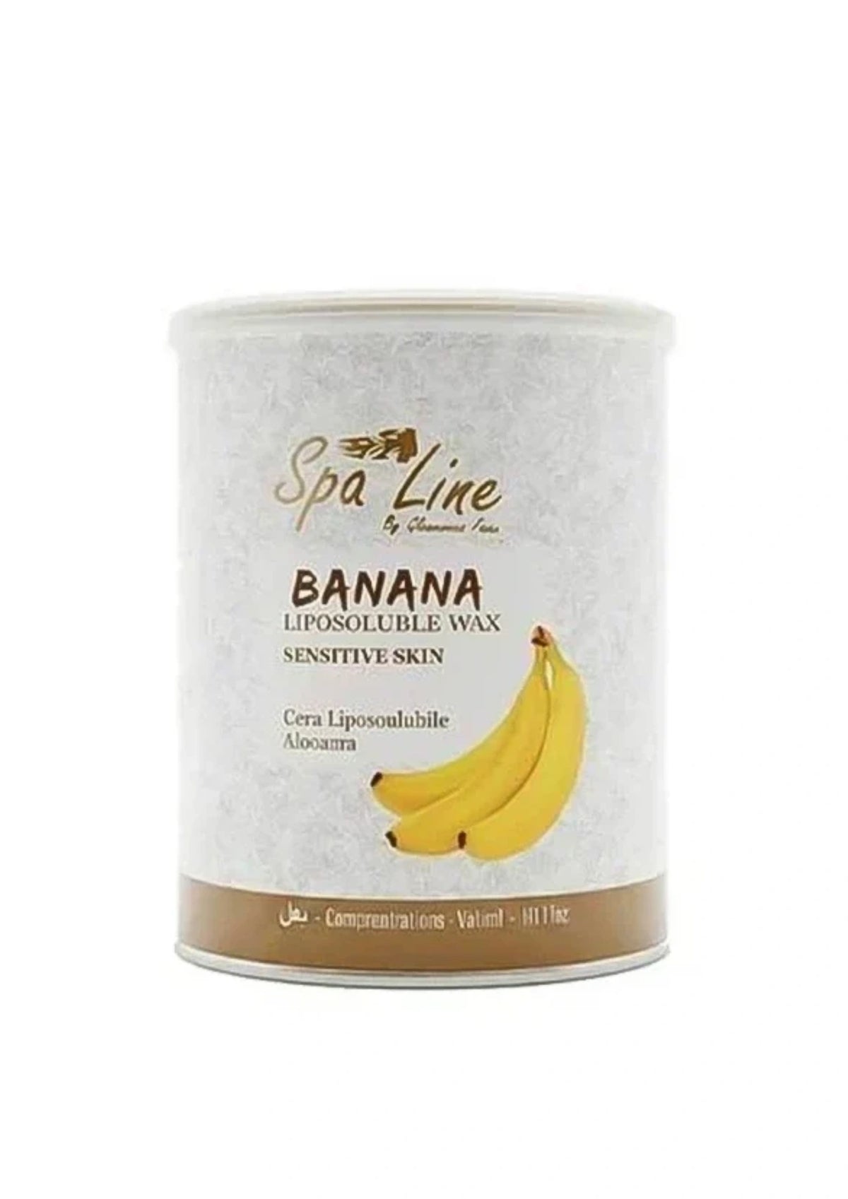 Spa Line Banana Liposoluble Wax - Hair Removal Wax for Sensitive Skin 800ml