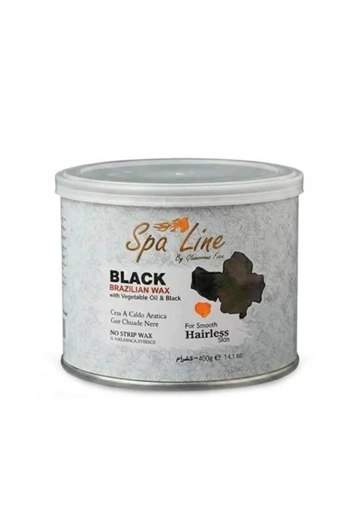 Spa Line Brazilian Hard Wax Black – Stripless Hair Removal Wax 400g