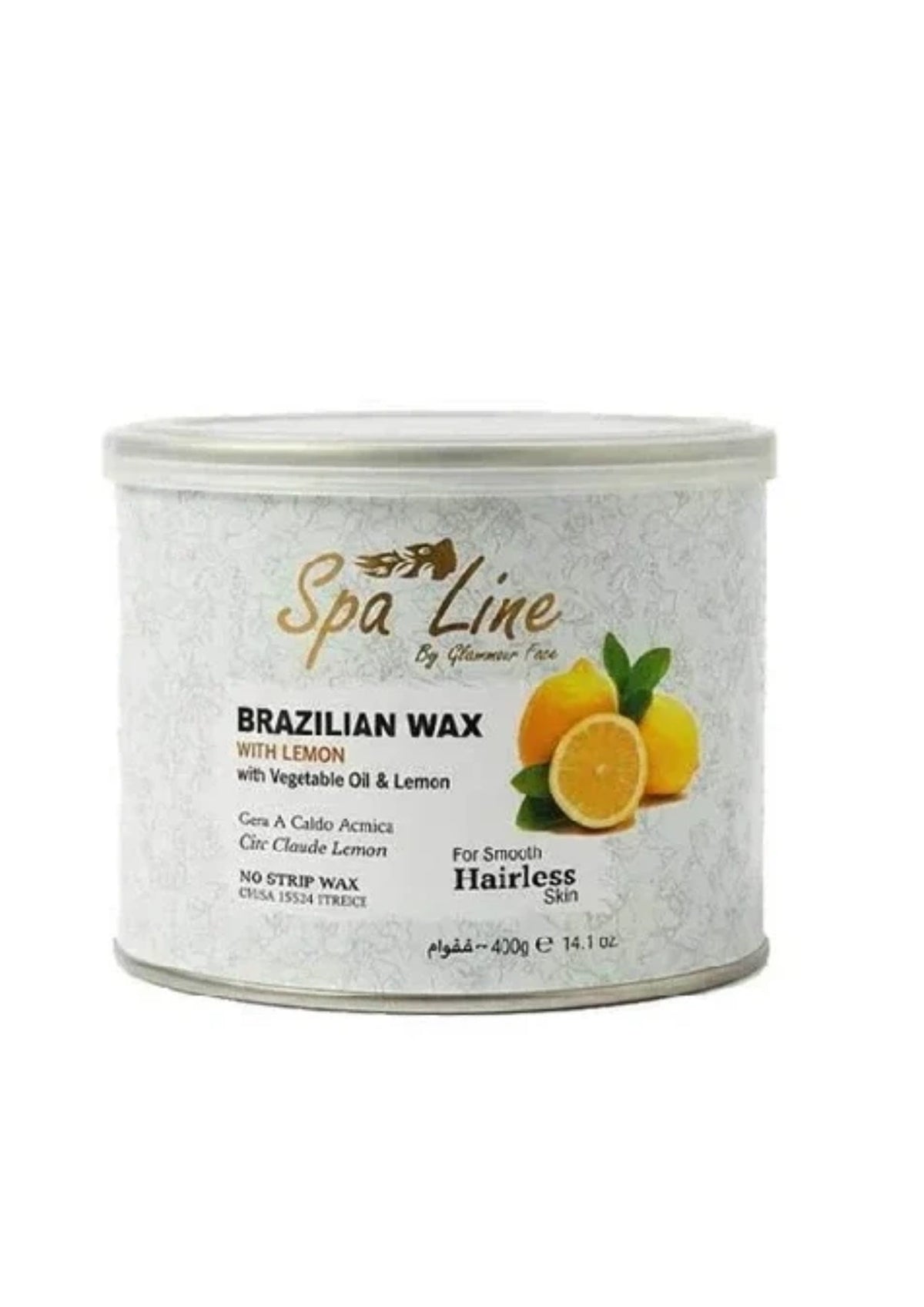 Spa Line Brazilian Hard Wax Lemon - Stripless Hair Removal Wax 400g