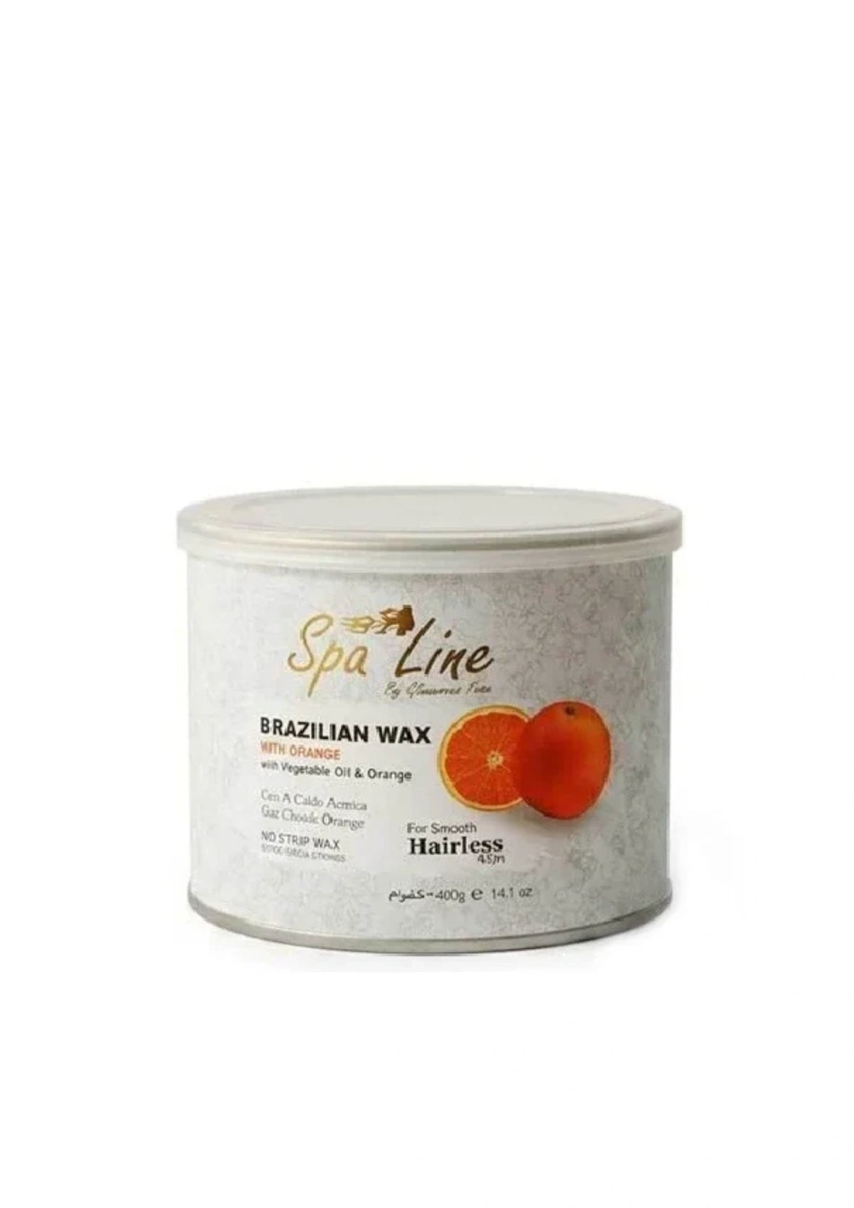 Spa Line Brazilian Hard Wax Orange - Stripless Hair Removal Wax 400g