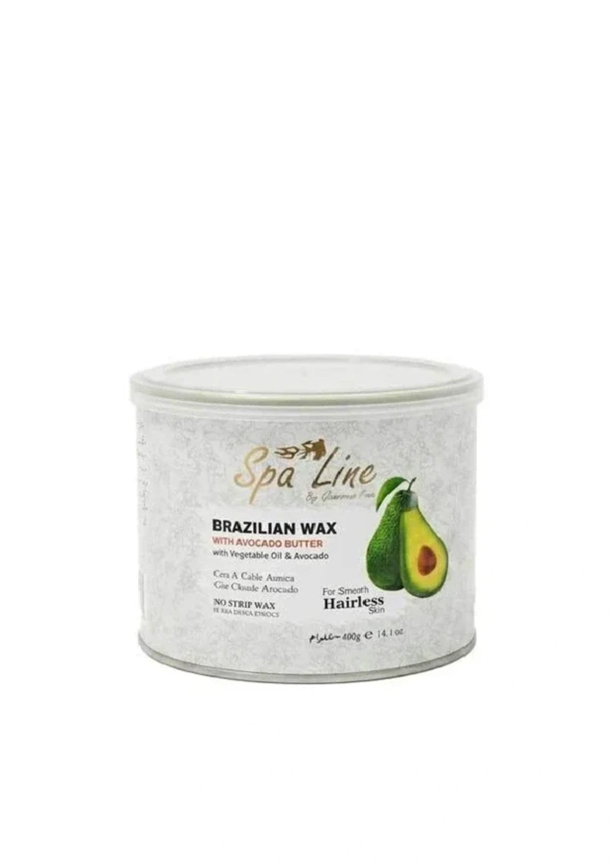 Spa Line Brazilian Wax Avocado - Stripless Hair Removal Wax 400g