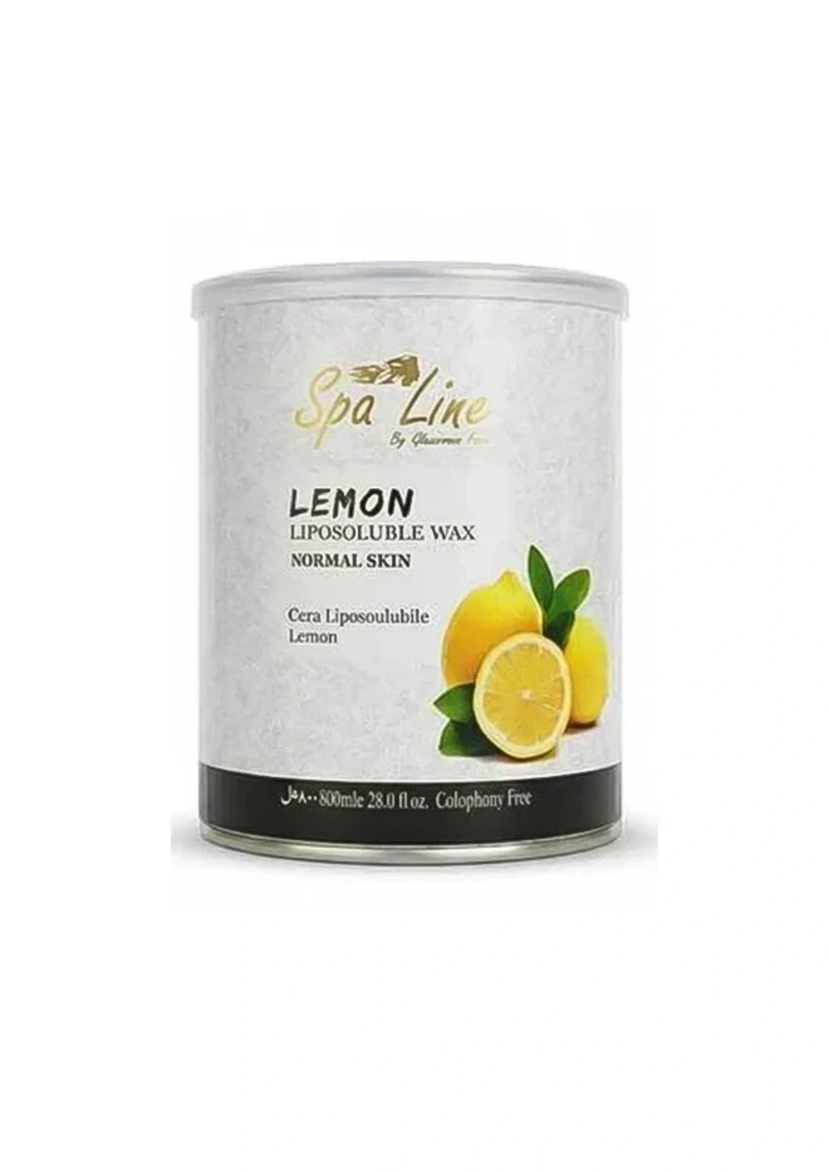 Spa Line Lemon Liposoluble Wax - Hair Removal Wax for Sensitive Skin 800ml