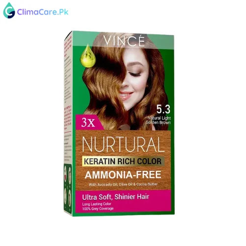 VINCE 5.3 - Natural Light Golden Brown - Nurtural Women Hair Color