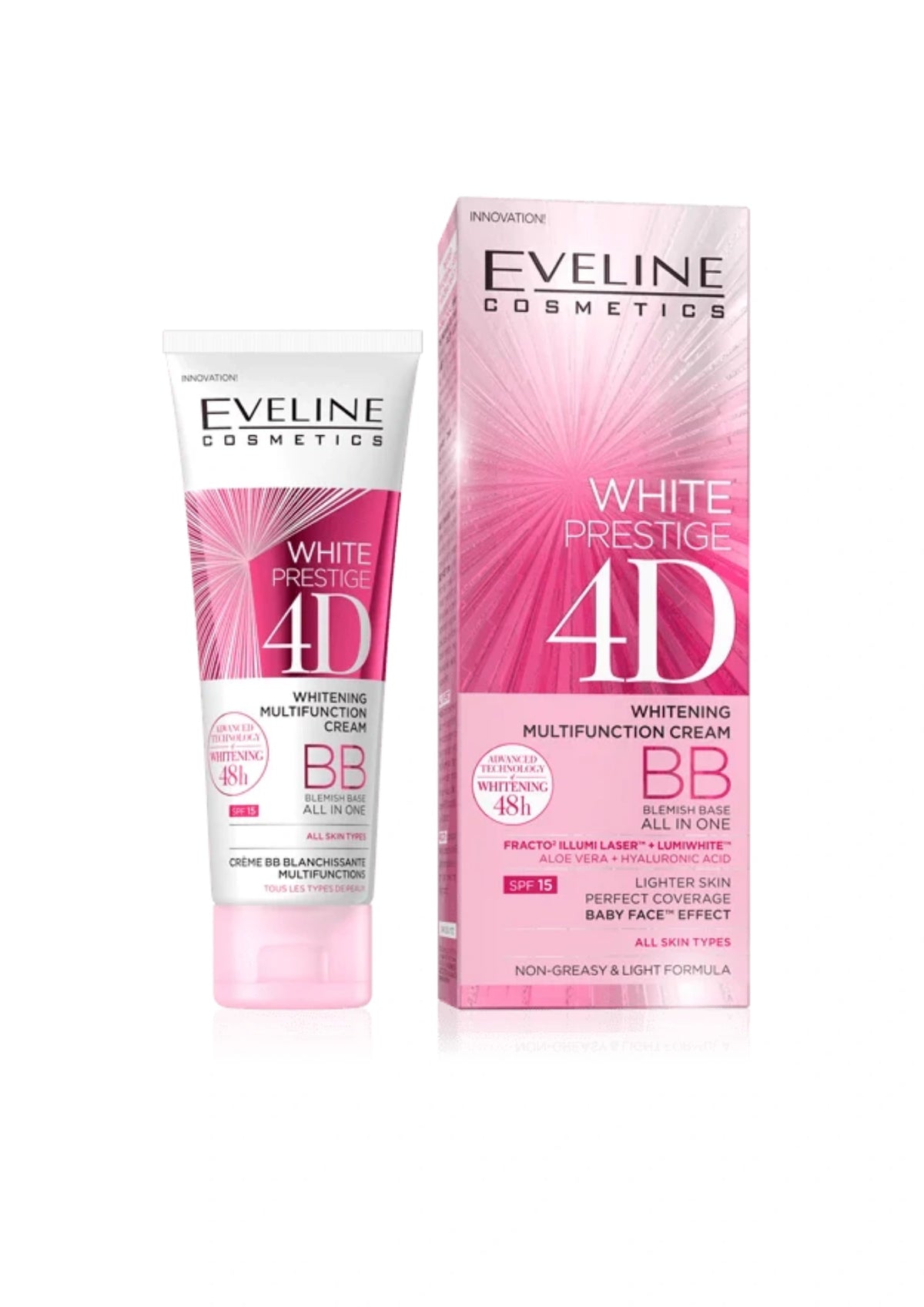 White Prestige 4D Whitening Multifunction BB Cream-Light