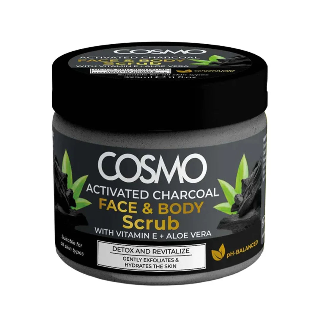 Activated Charcoal Face & Body Scrub