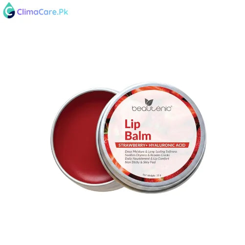 Beautenic Lip Balm with Strawberry + Hyaluronic Acid