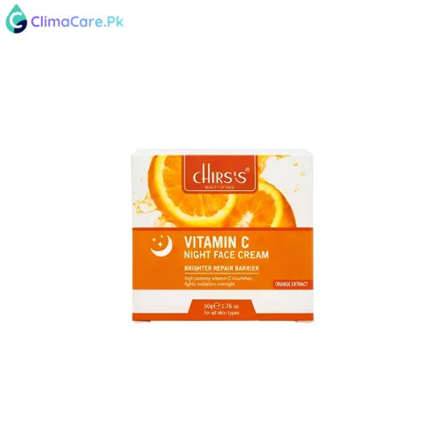 Chirs's Vitamin C Night Face Cream – Overnight Brightening and Barrier Repair Moisturizer