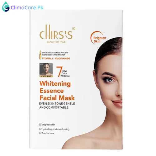 Chirs's Whitening Face Mask – Vitamin C & Niacinamide Brightening Sheet Mask