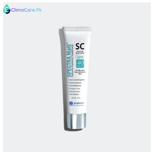 Glow Beauty Jenpharm Spectra Matt Sunscreen Spf 40 - 30ml