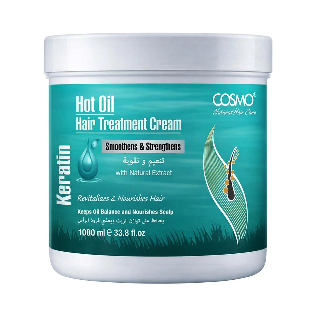 Hot Oil Hair Treatment Cream - Keratin