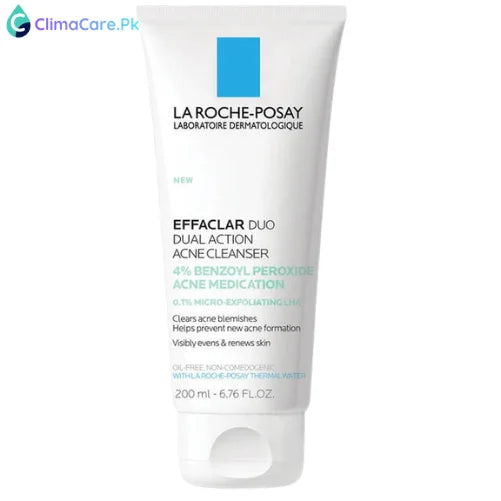 La Roche-Posay Effaclar Dual Action Acne Face Wash With 4% Benzoyl Peroxide