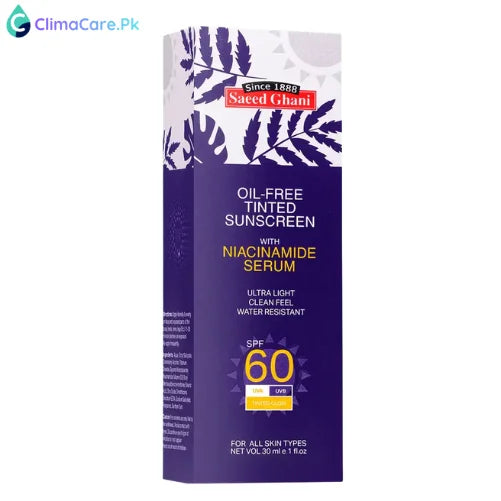 Saeed Ghani Oil-Free Tinted Sunscreen With Niacinamide Serum 30ml