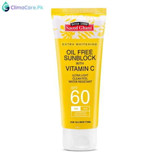 Saeed Ghani Sunblock SPF 60 with Vitamin C 60ml