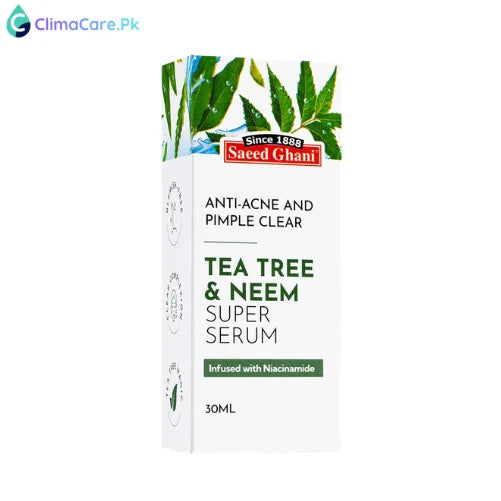 Saeed Ghani Tea Tree & Neem Anti-Acne and Pimple Clear Super Serum 30ml